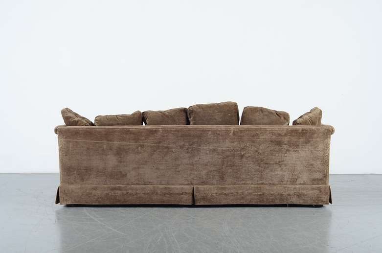 Brown Chenille Sofa