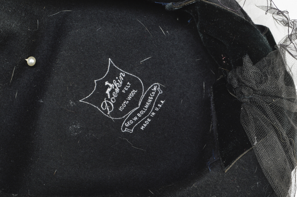 Two Vintage Feathered Hats