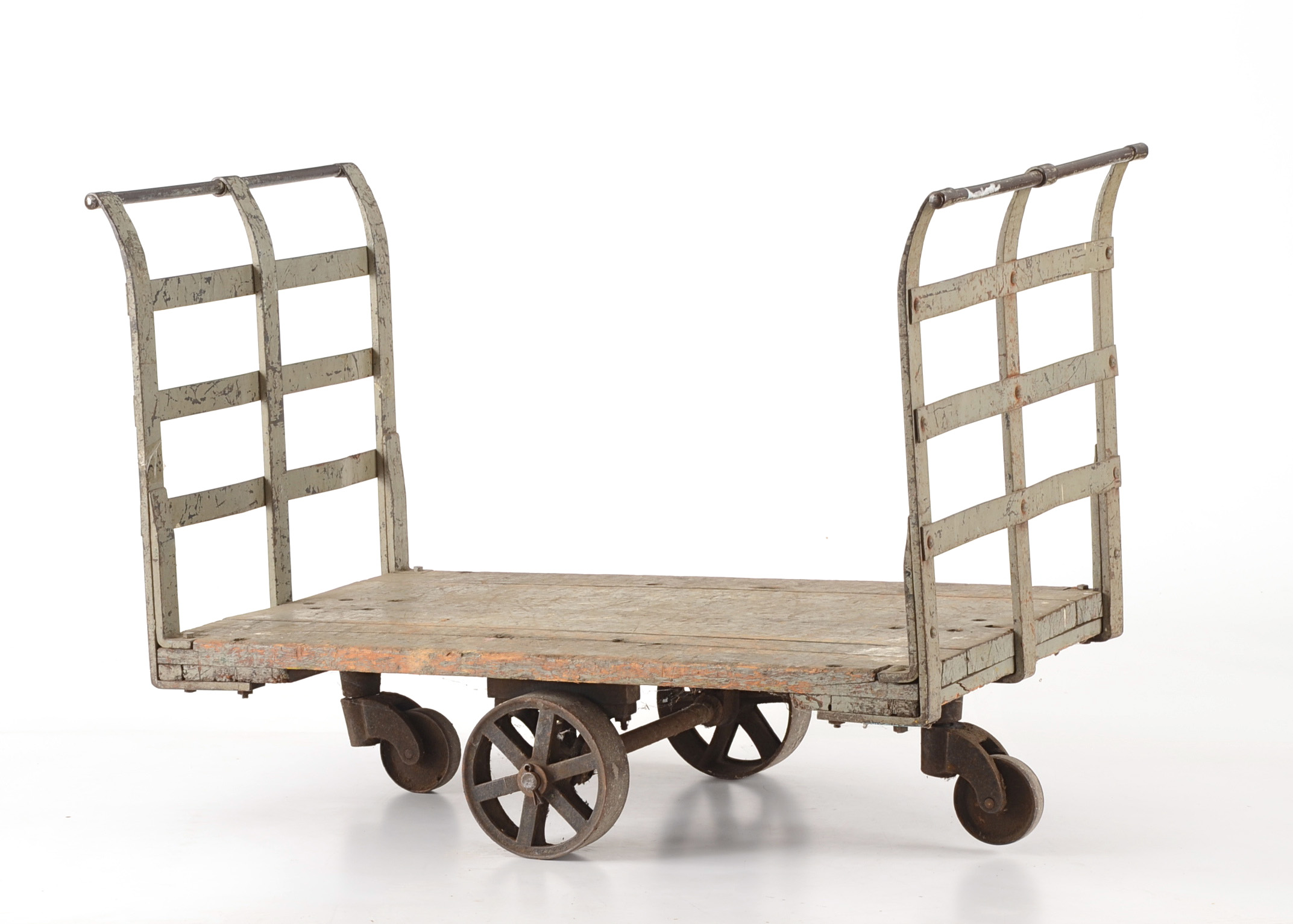 Vintage Luggage Cart from Union Terminal, Cincinnati