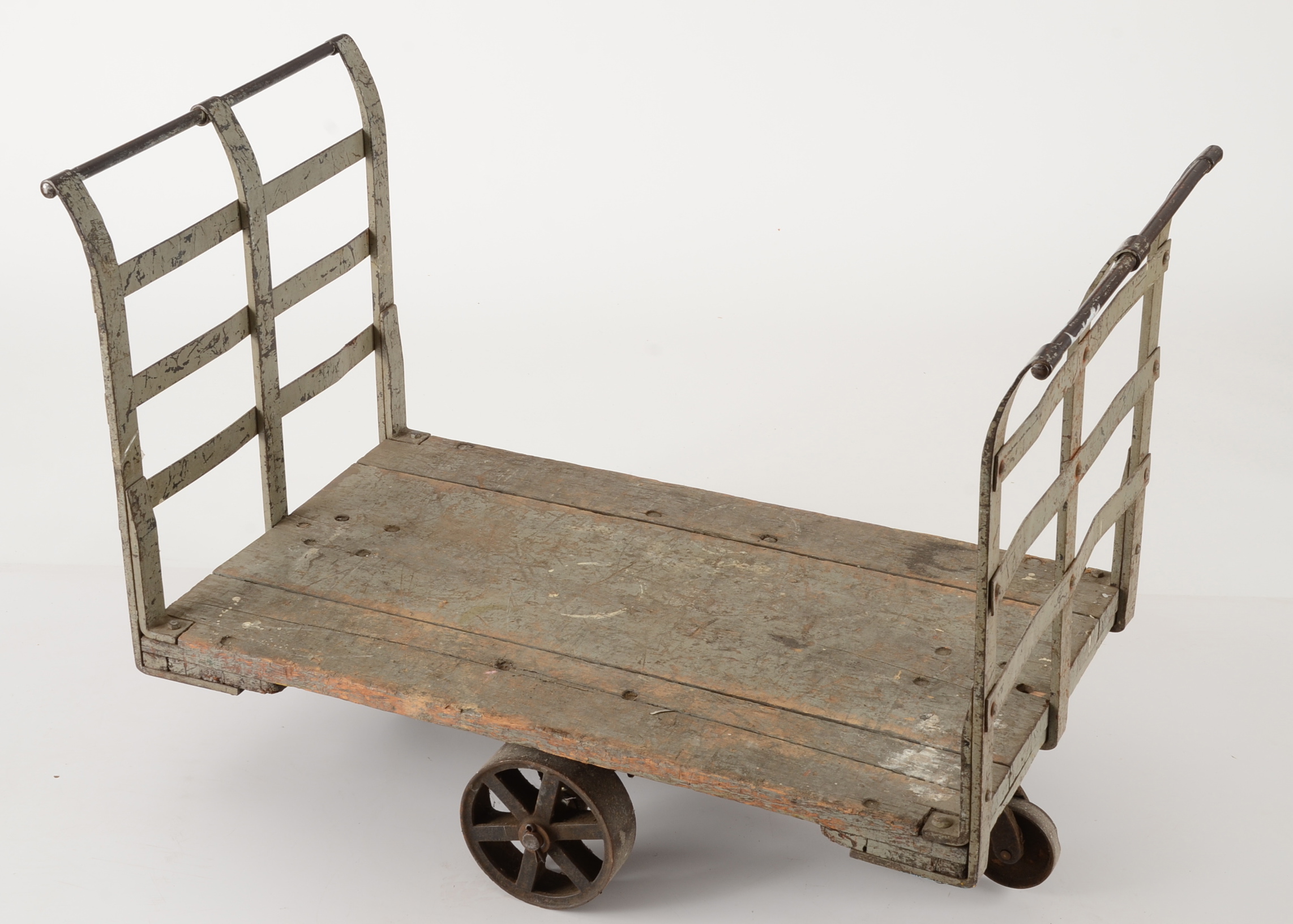 Vintage Luggage Cart from Union Terminal, Cincinnati