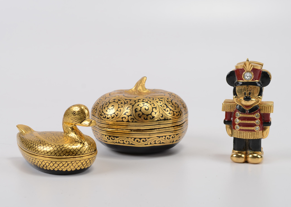 Gold Tone Table Top Accessories