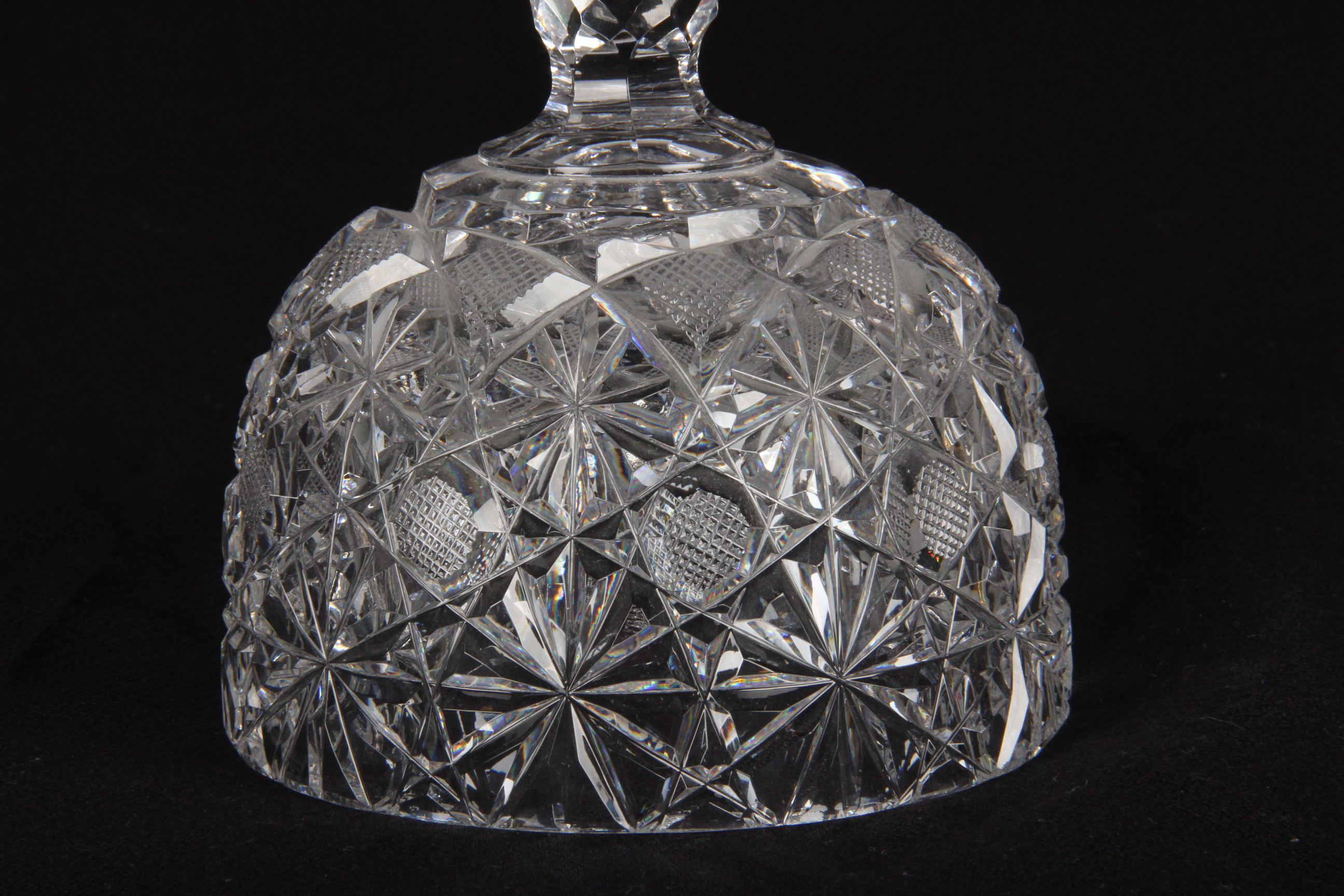 Antique Cut Glass Covered Butter Dish