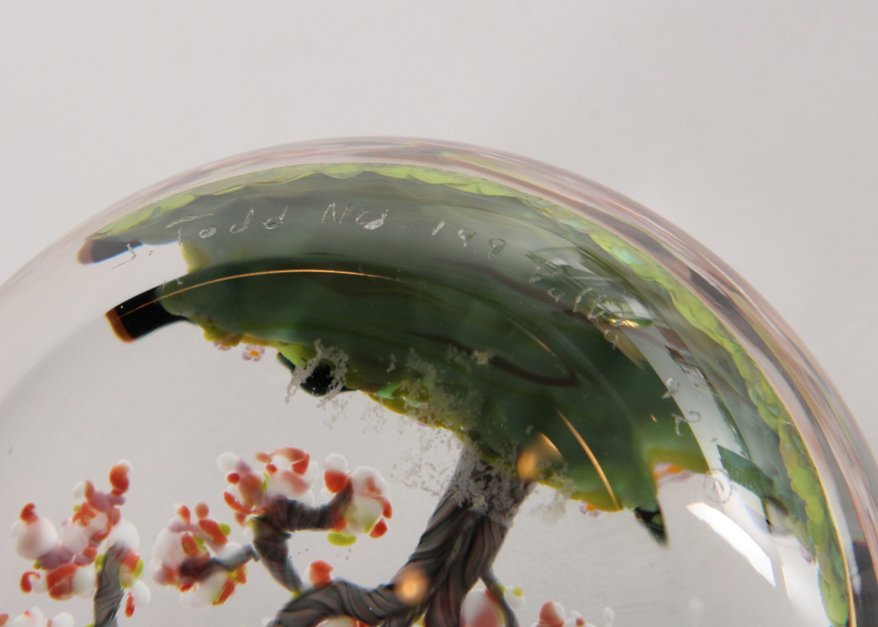 J. Todd Blown Glass Paperweight