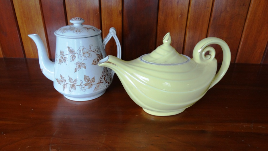 Hall "Alladin" Teapot and Wileman Foley Teapot