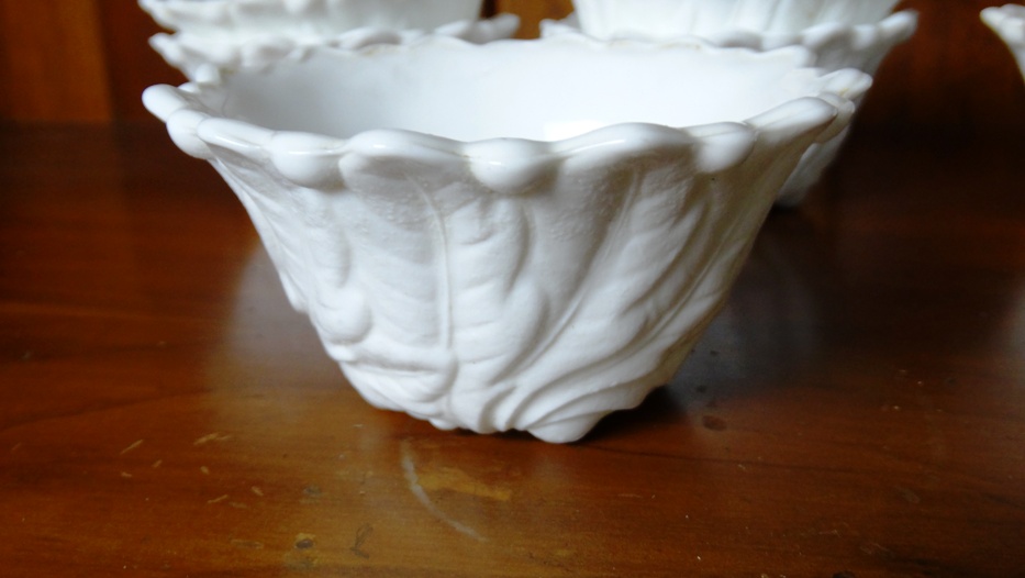 Vintage Variety Unmarked Milk Glass Pieces