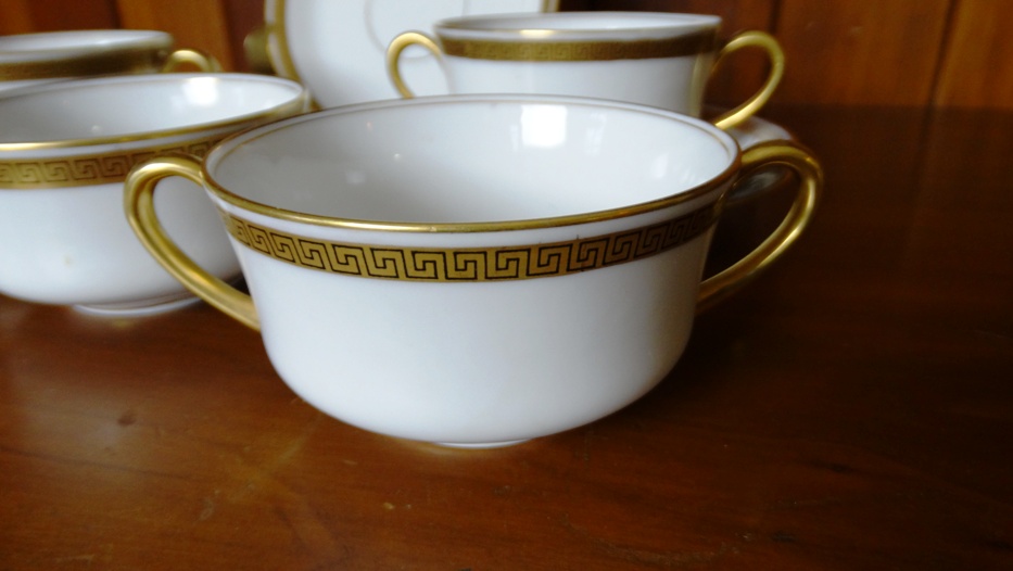 Vintage French Limoges Cups and Saucers