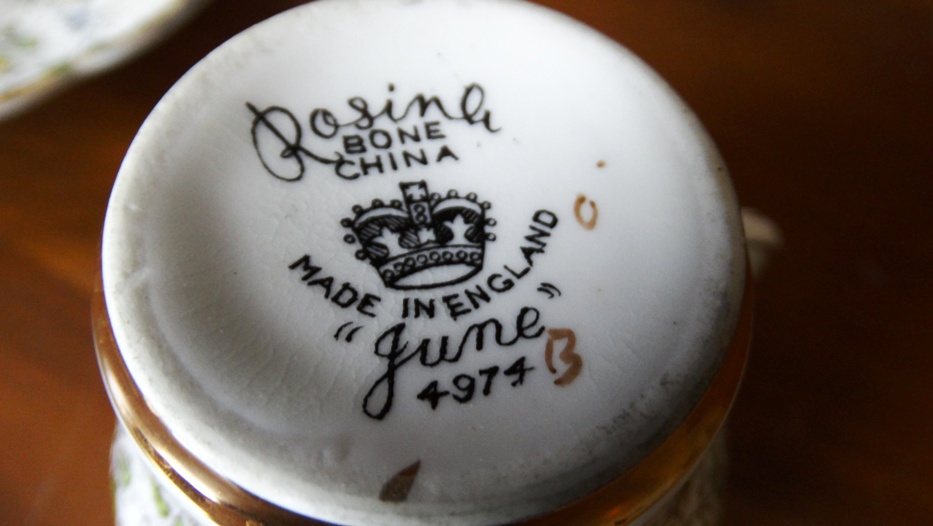 Vintage English Bone China Cups and Saucers