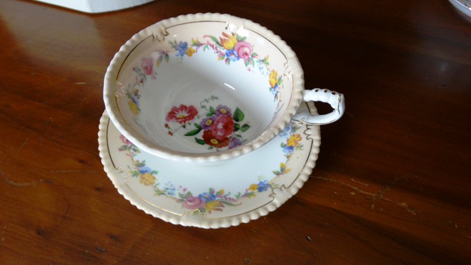 Vintage English Bone China Cups and Saucers
