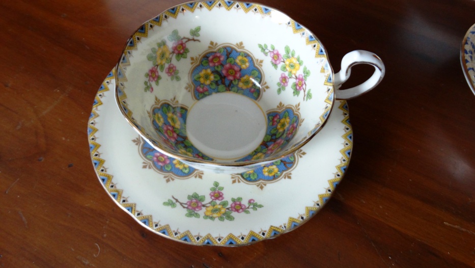 Vintage English Bone China Cups and Saucers