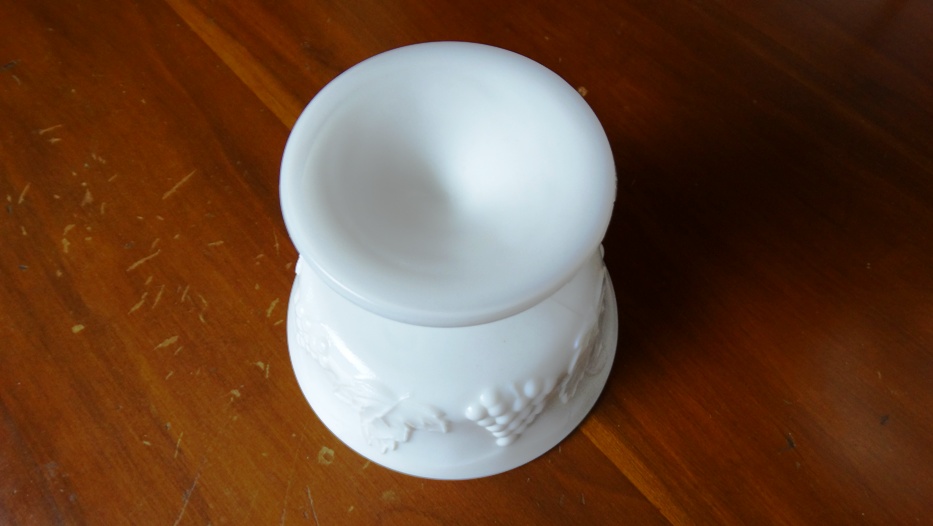 Vintage Grape Pattern Milk Glass Sherbets