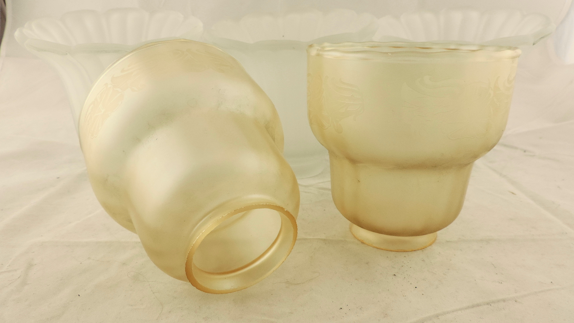 Vintage Glass Lamp Shades