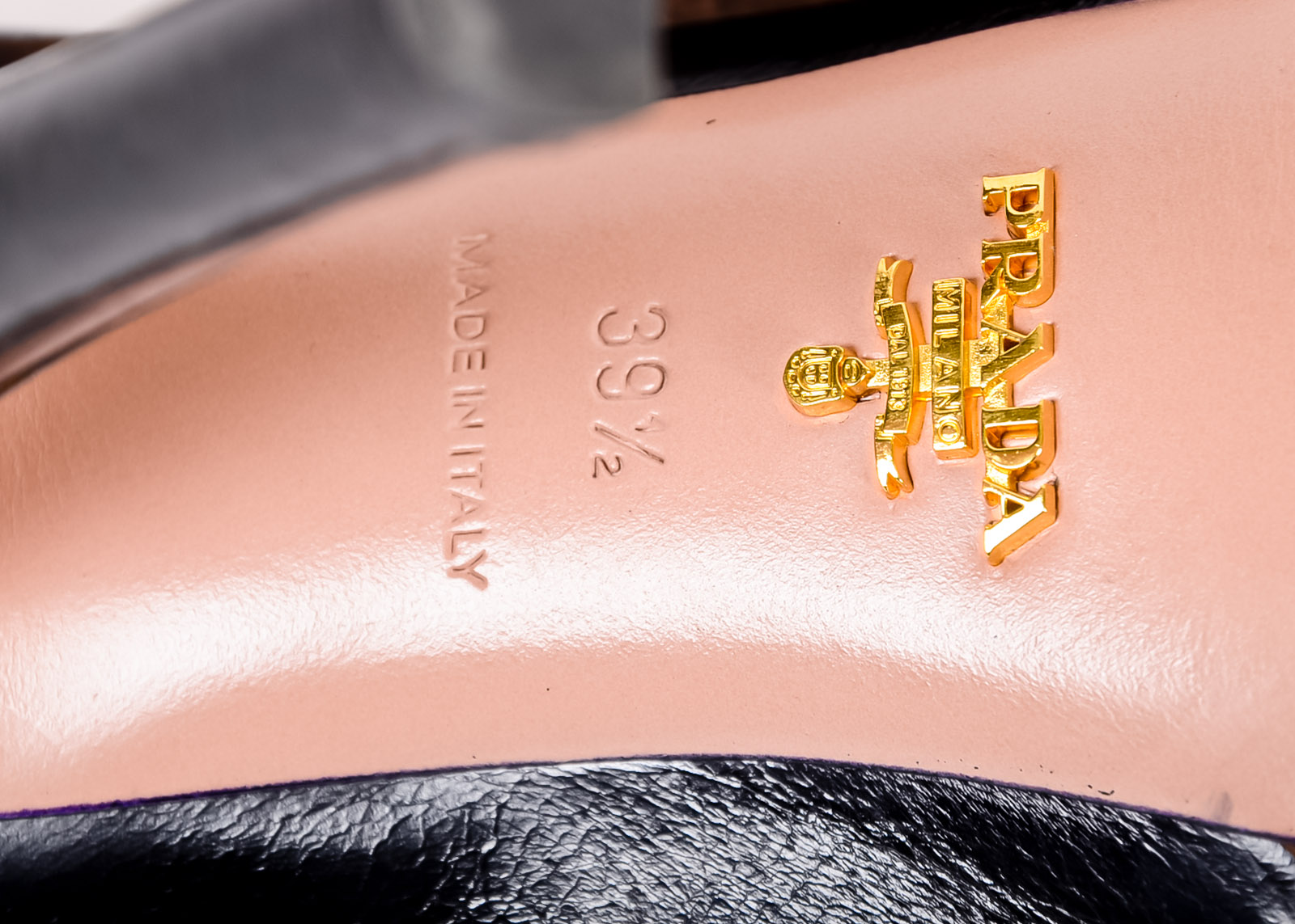 Prada Heels in Black Leather