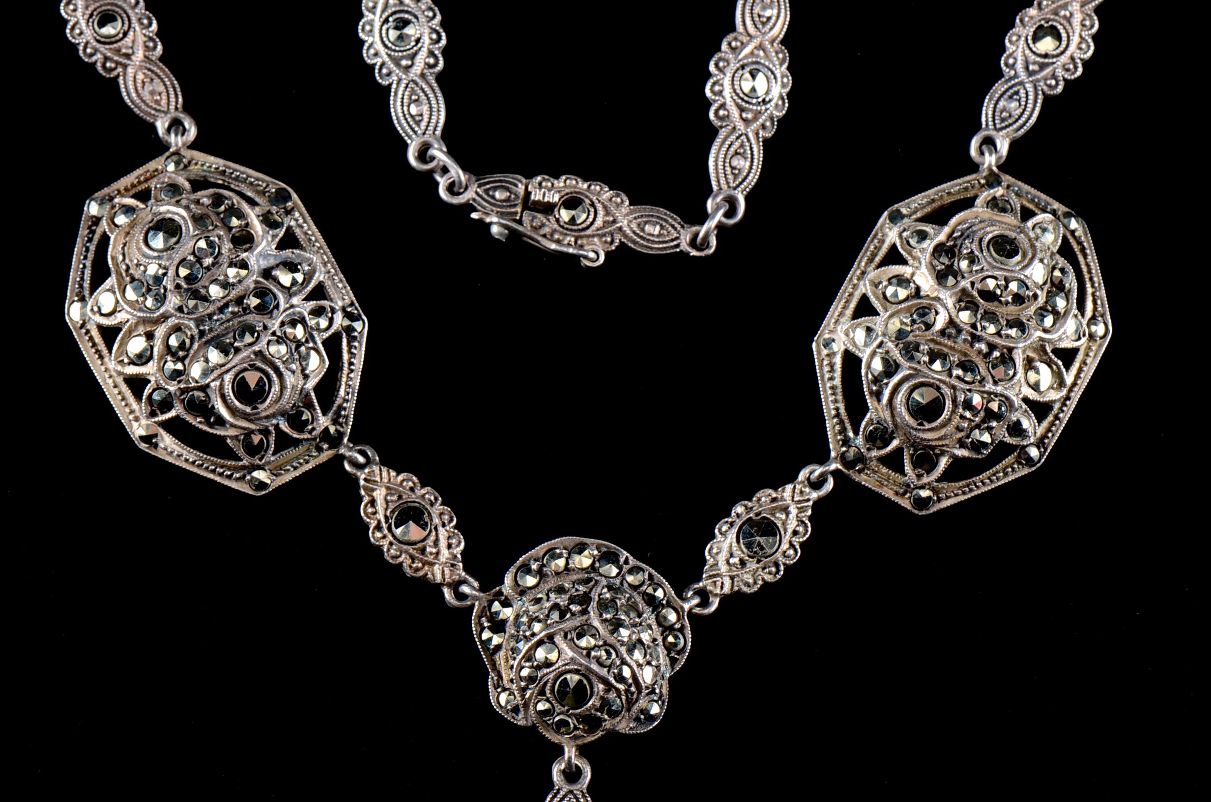 Vintage German Sterling Silver Necklace