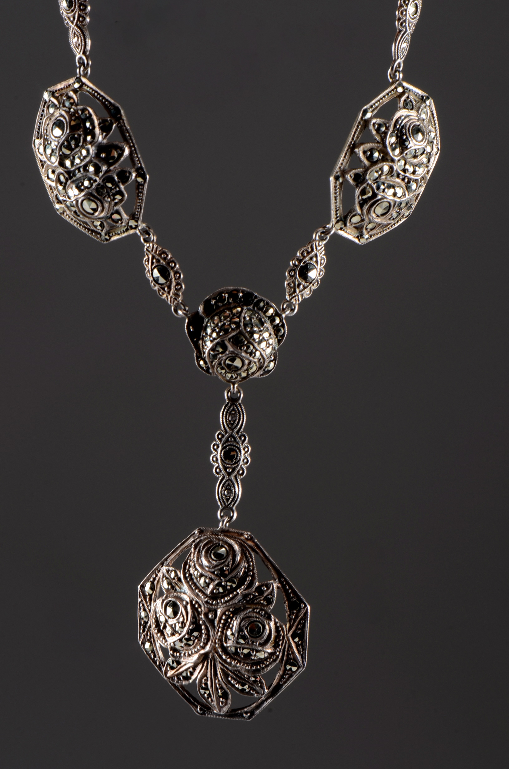 Vintage German Sterling Silver Necklace