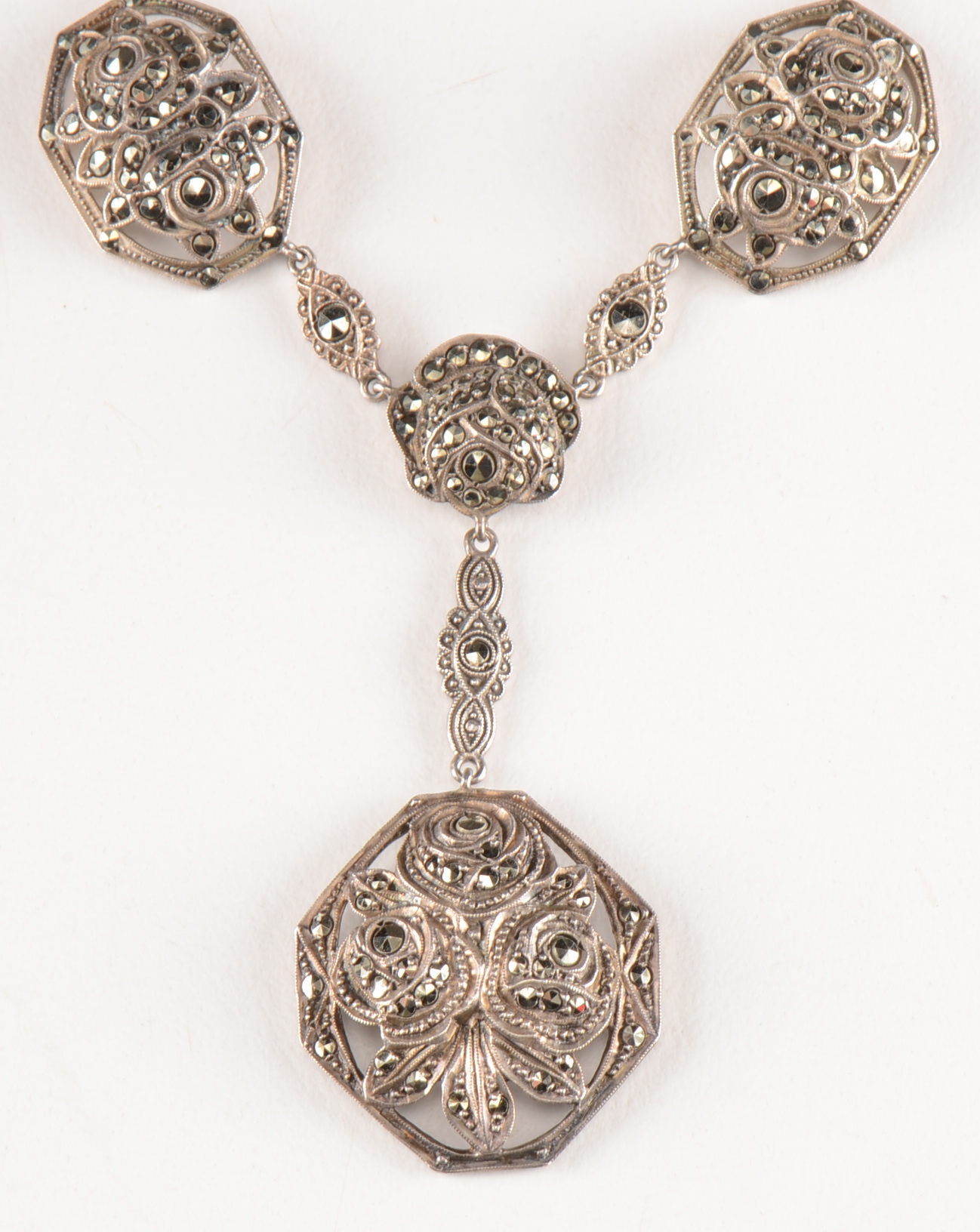 Vintage German Sterling Silver Necklace