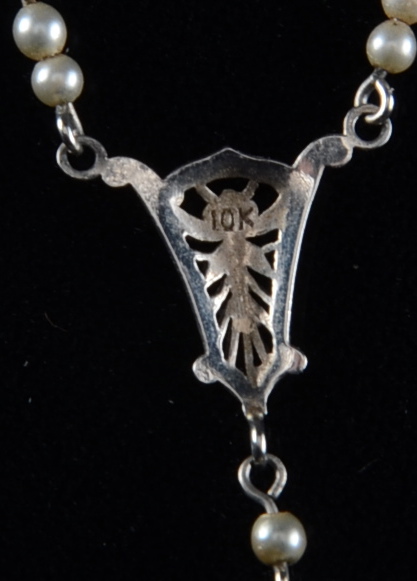 Vintage 10K White Gold Necklace