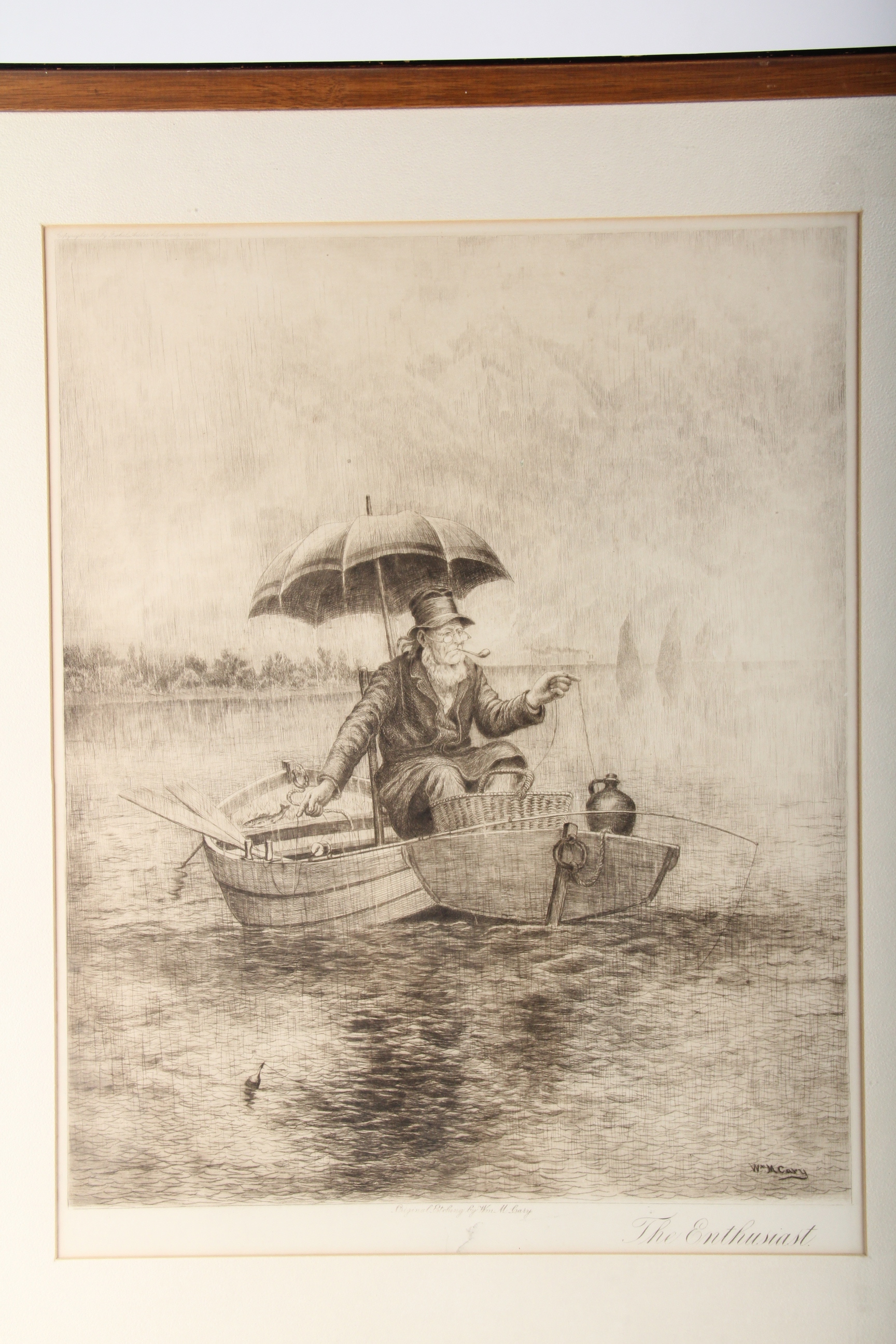 William M. Cary Etching, "The Enthusiast", 1891
