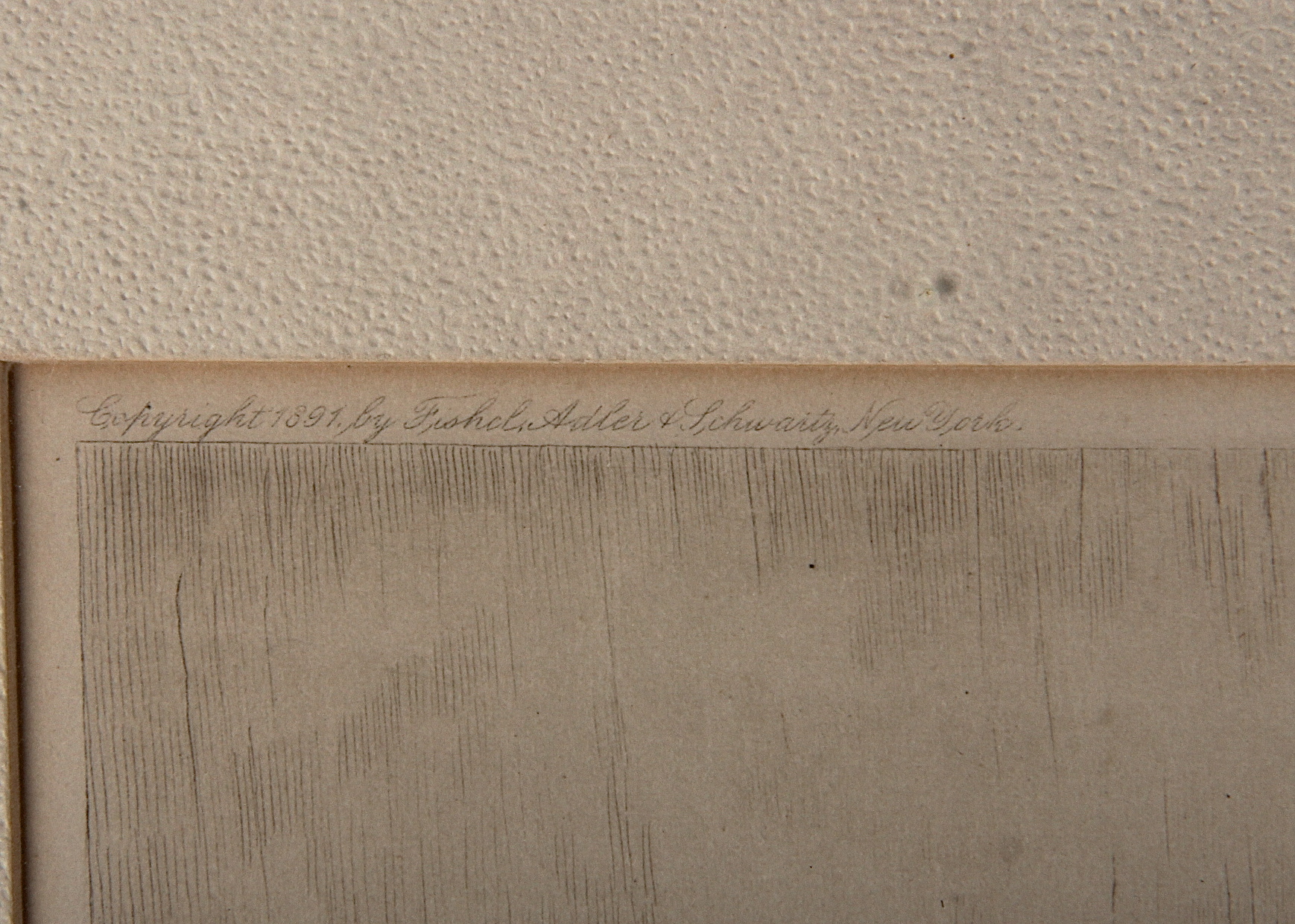 William M. Cary Etching, "The Enthusiast", 1891