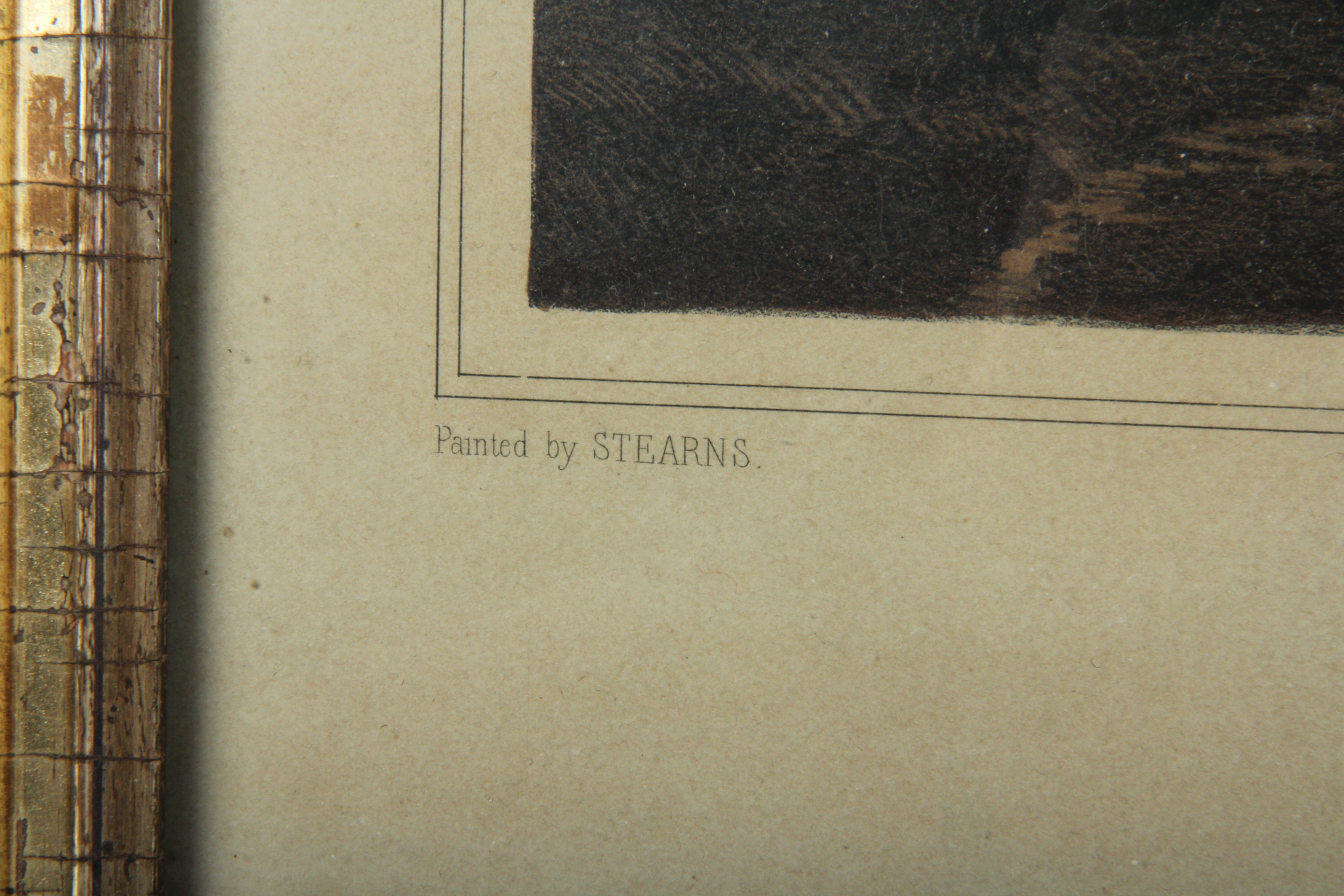 Color Lithograph "Life of George Washington" Copyright 1854