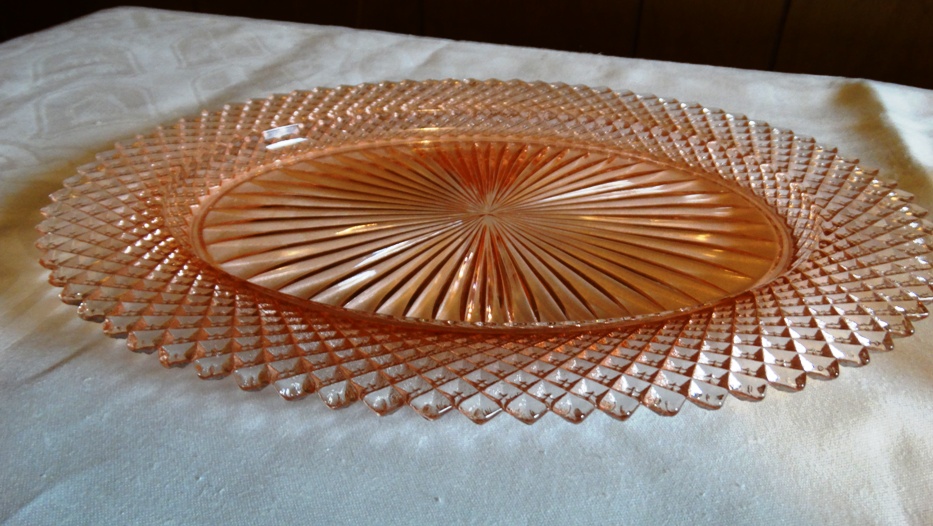 Vintage Pink Depression Dishes and Pink Beverage Glasses