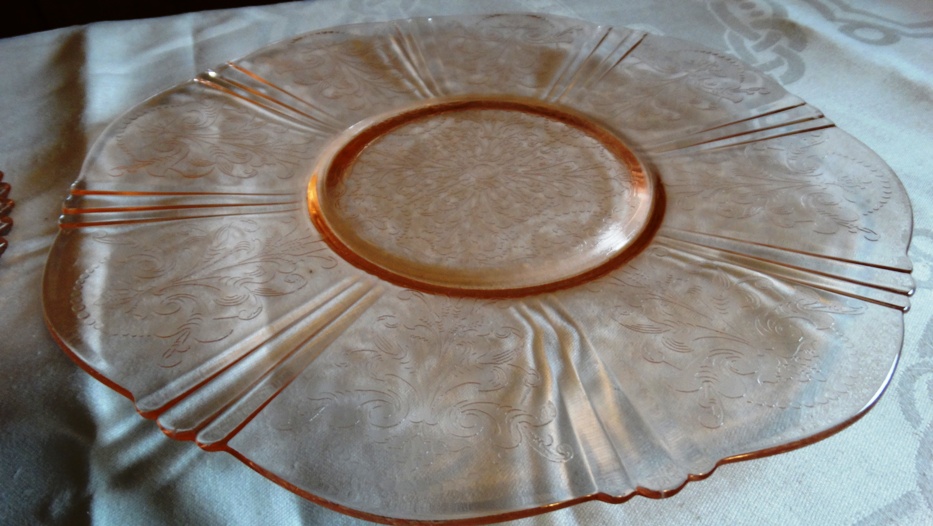 Vintage Pink Depression Dishes and Pink Beverage Glasses