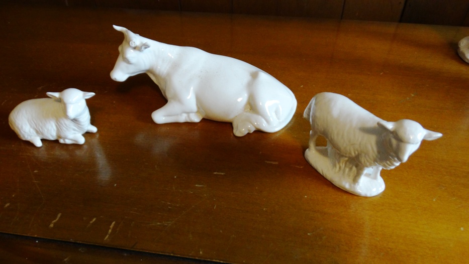 Vintage Holland Mold White Ceramic Nativity Scene