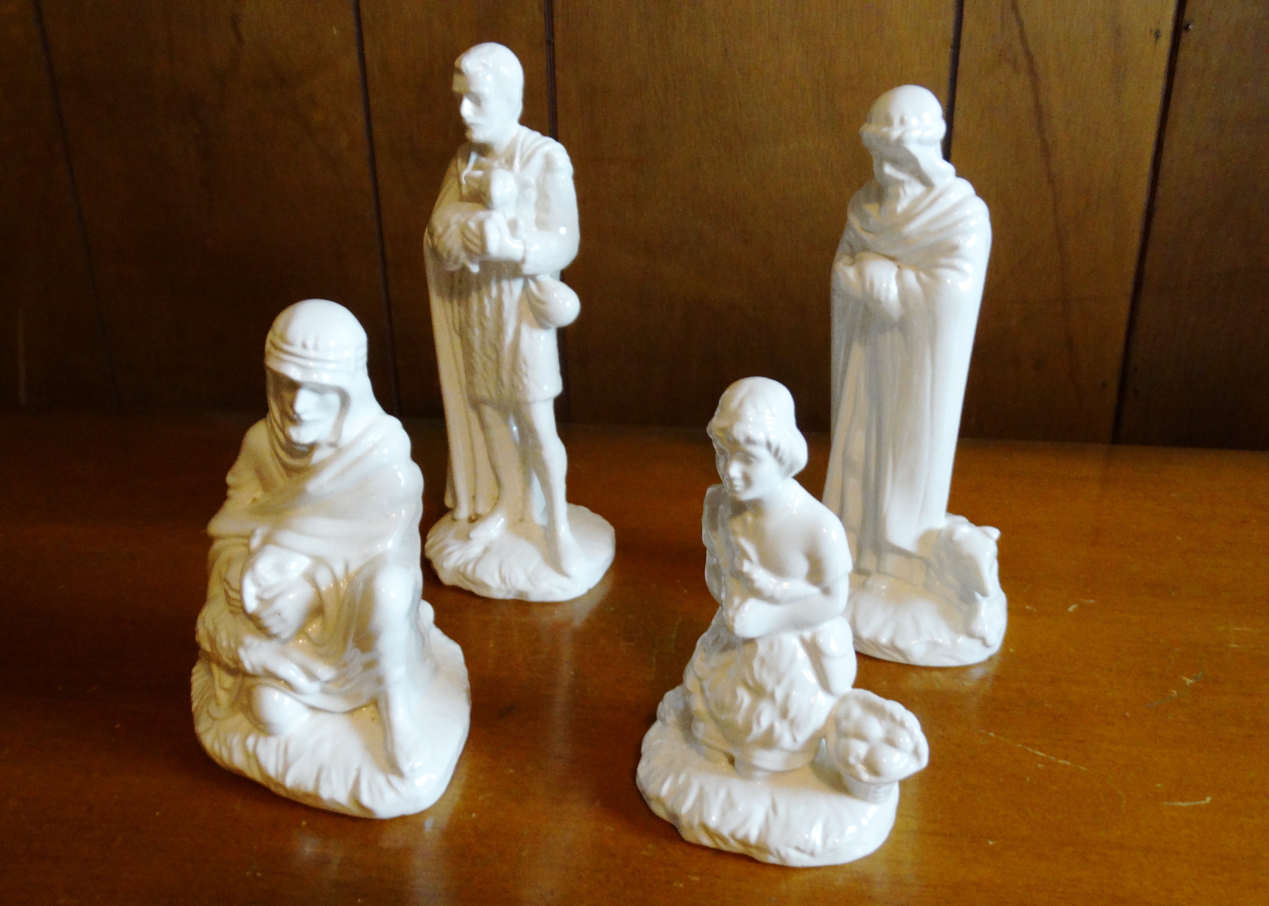 Vintage Holland Mold White Ceramic Nativity Scene