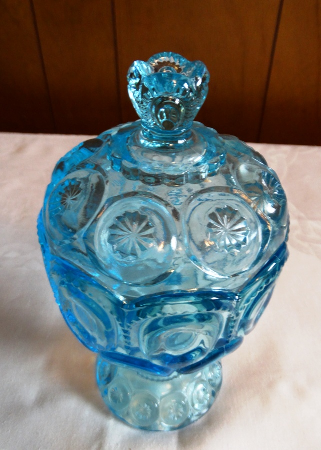 Vintage Moon and Stars Goblets and Compote