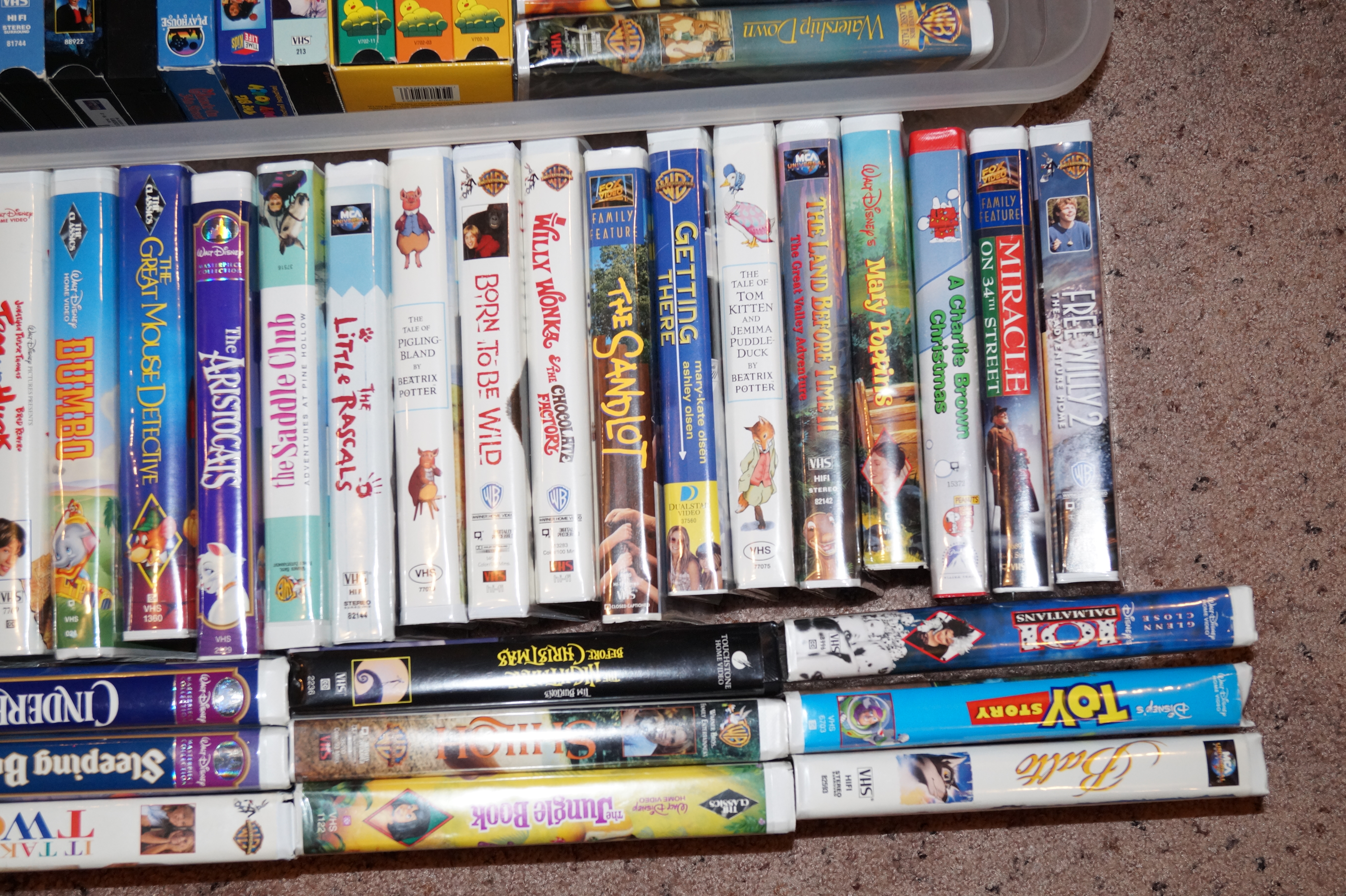 Massive Collection of Children's VHS Tapes