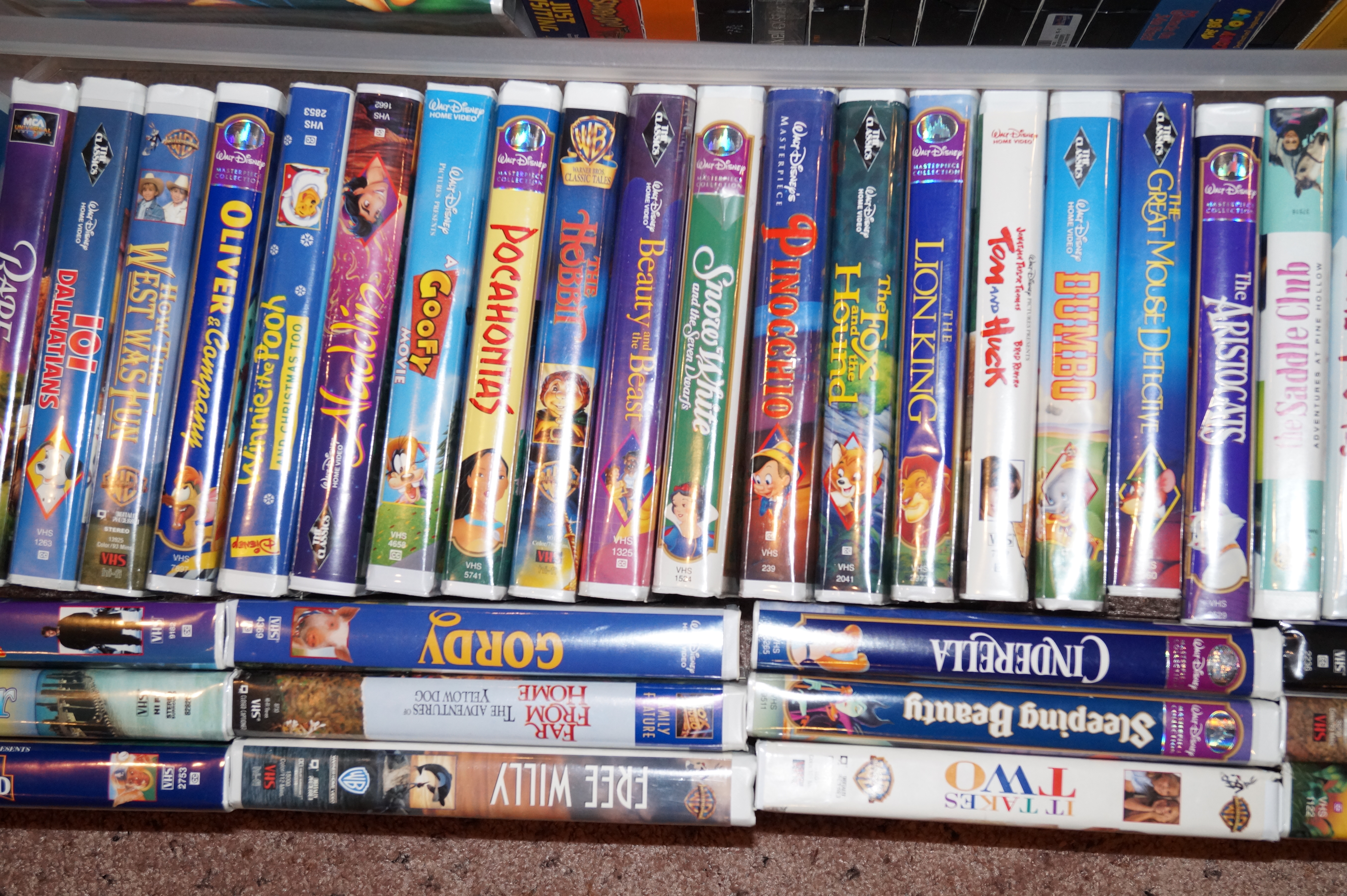 Massive Collection of Children's VHS Tapes