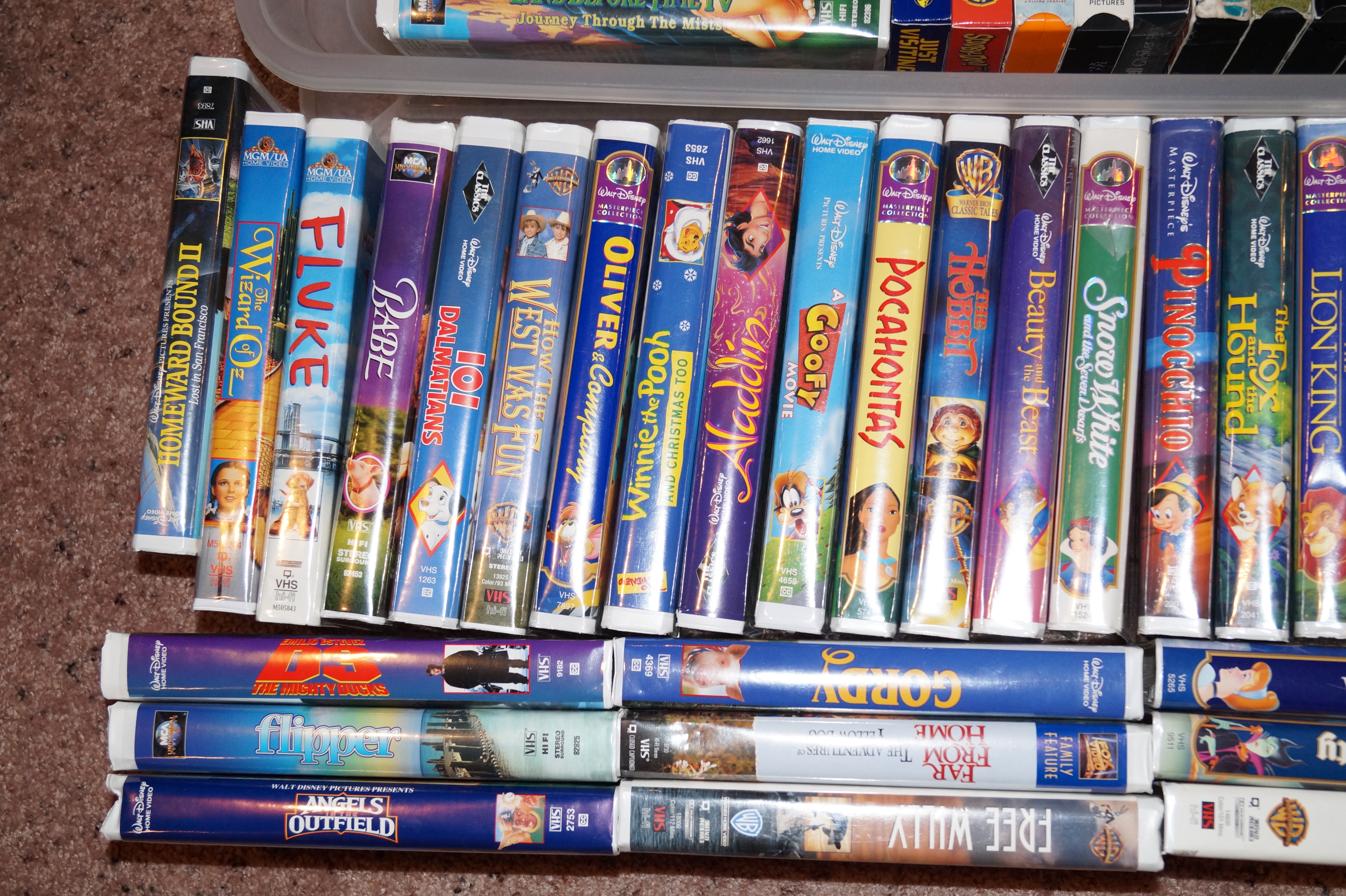 Massive Collection of Children's VHS Tapes
