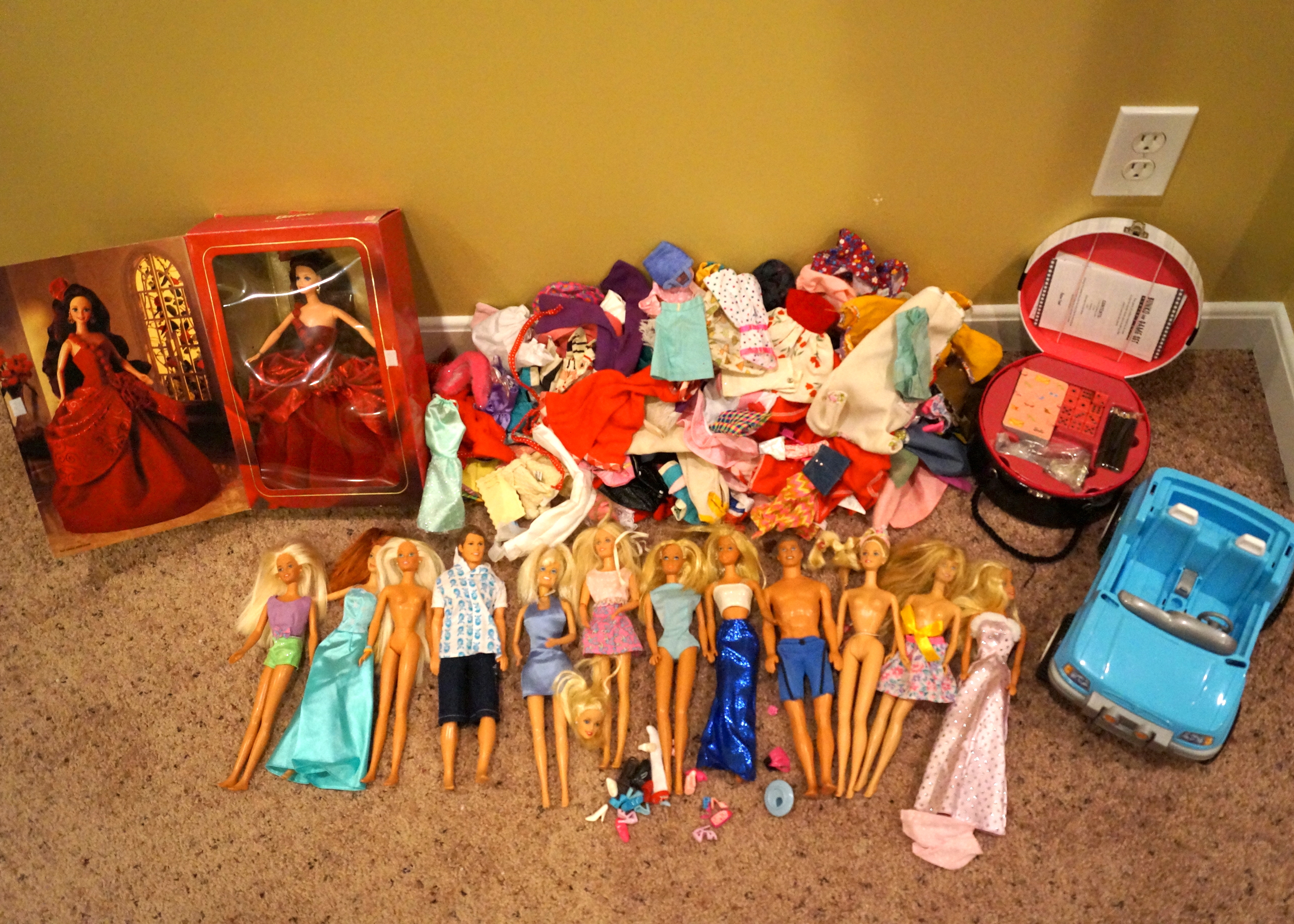 Two 1966 Mattel Barbie Dolls, Clothing, Accessories, and More