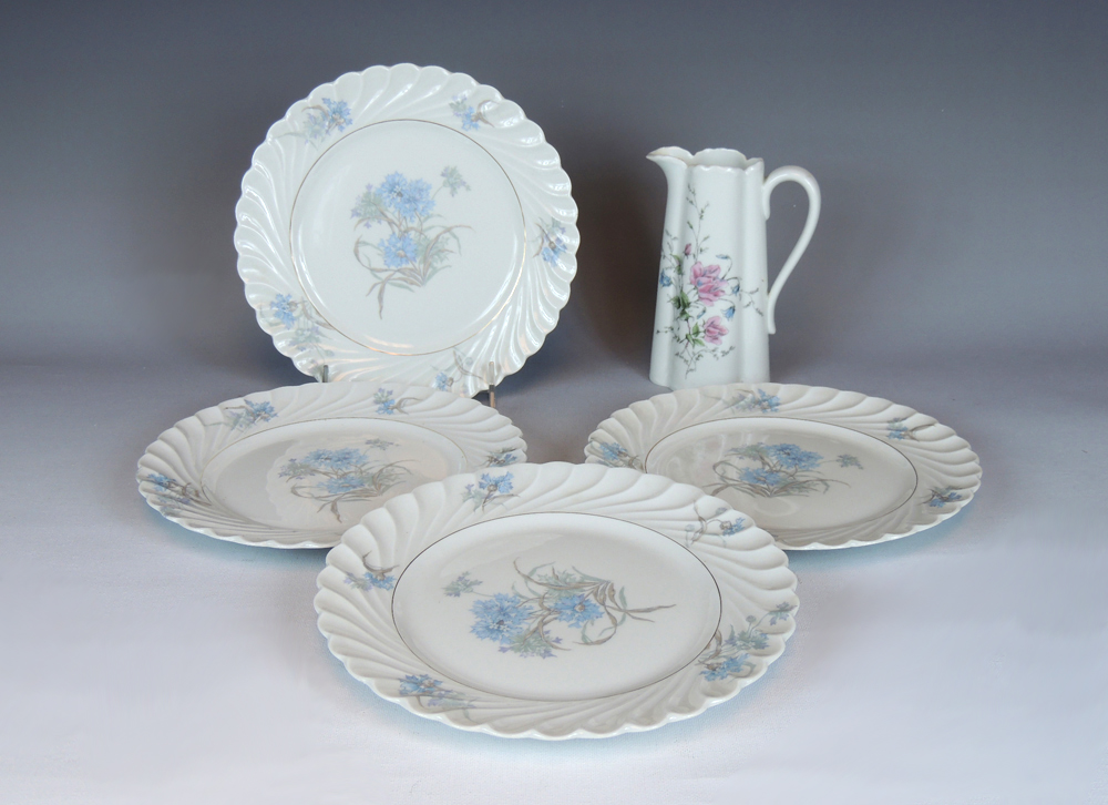 Haviland Limoges China Plates and Cream Pitcher