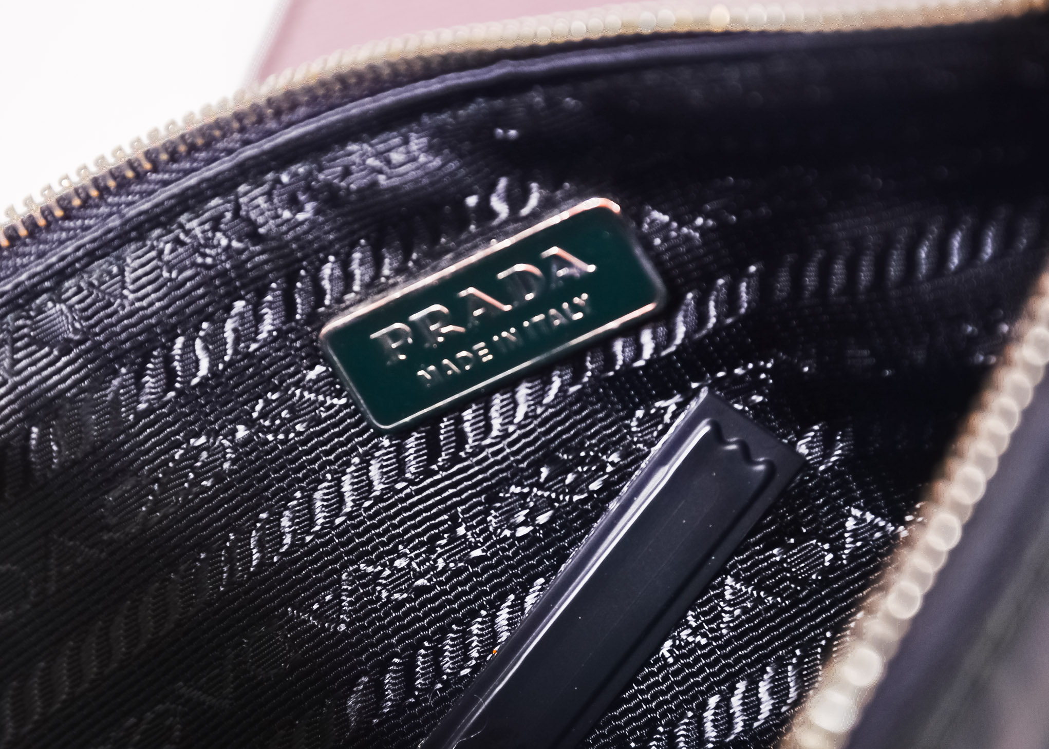 Prada Zippered Pouch with Bull