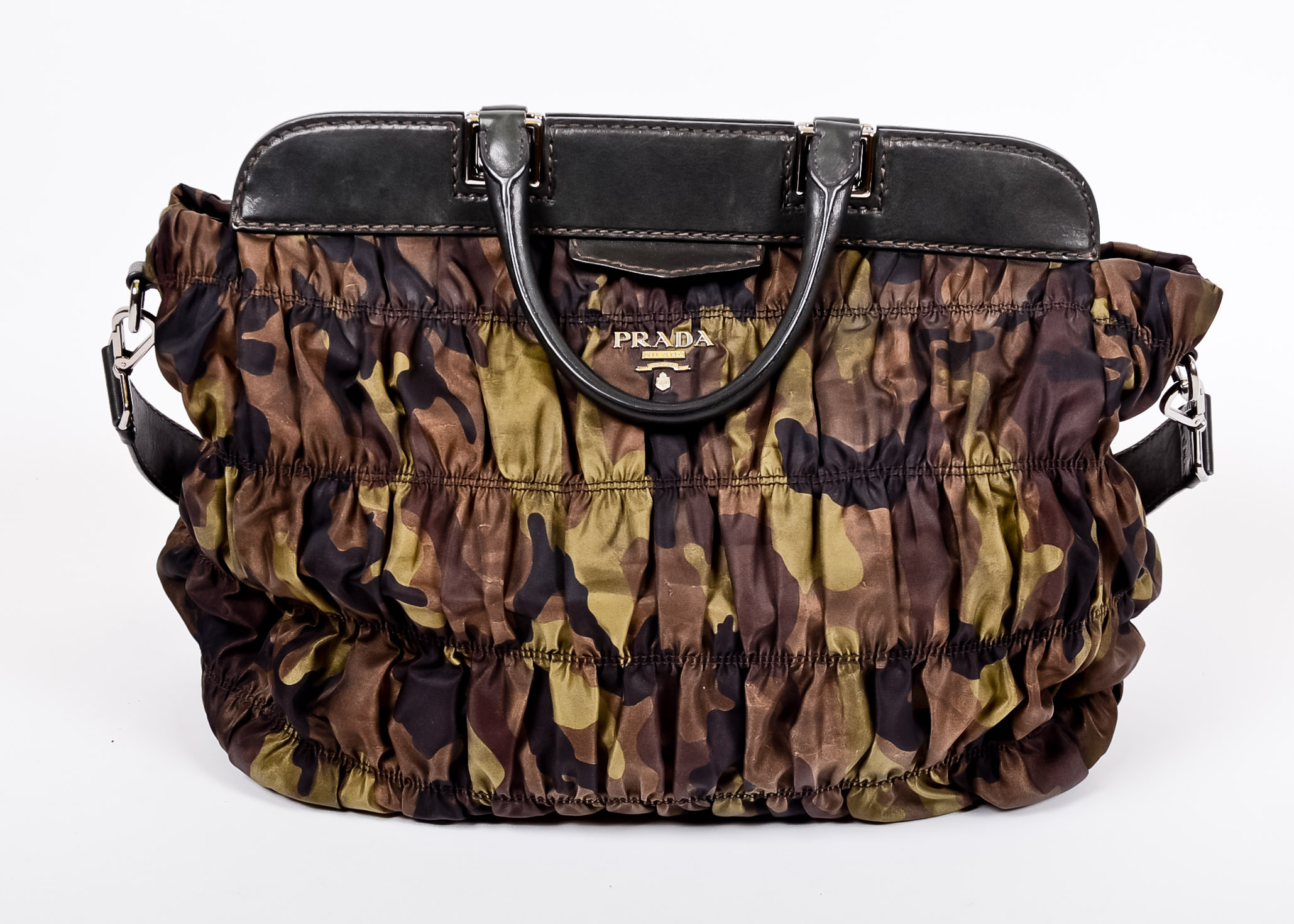 Prada Ruched Camouflage Bag