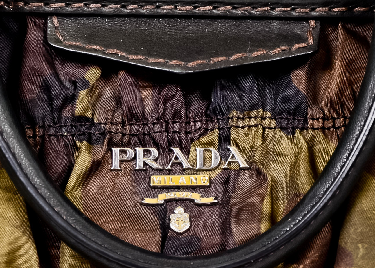 Prada Ruched Camouflage Bag