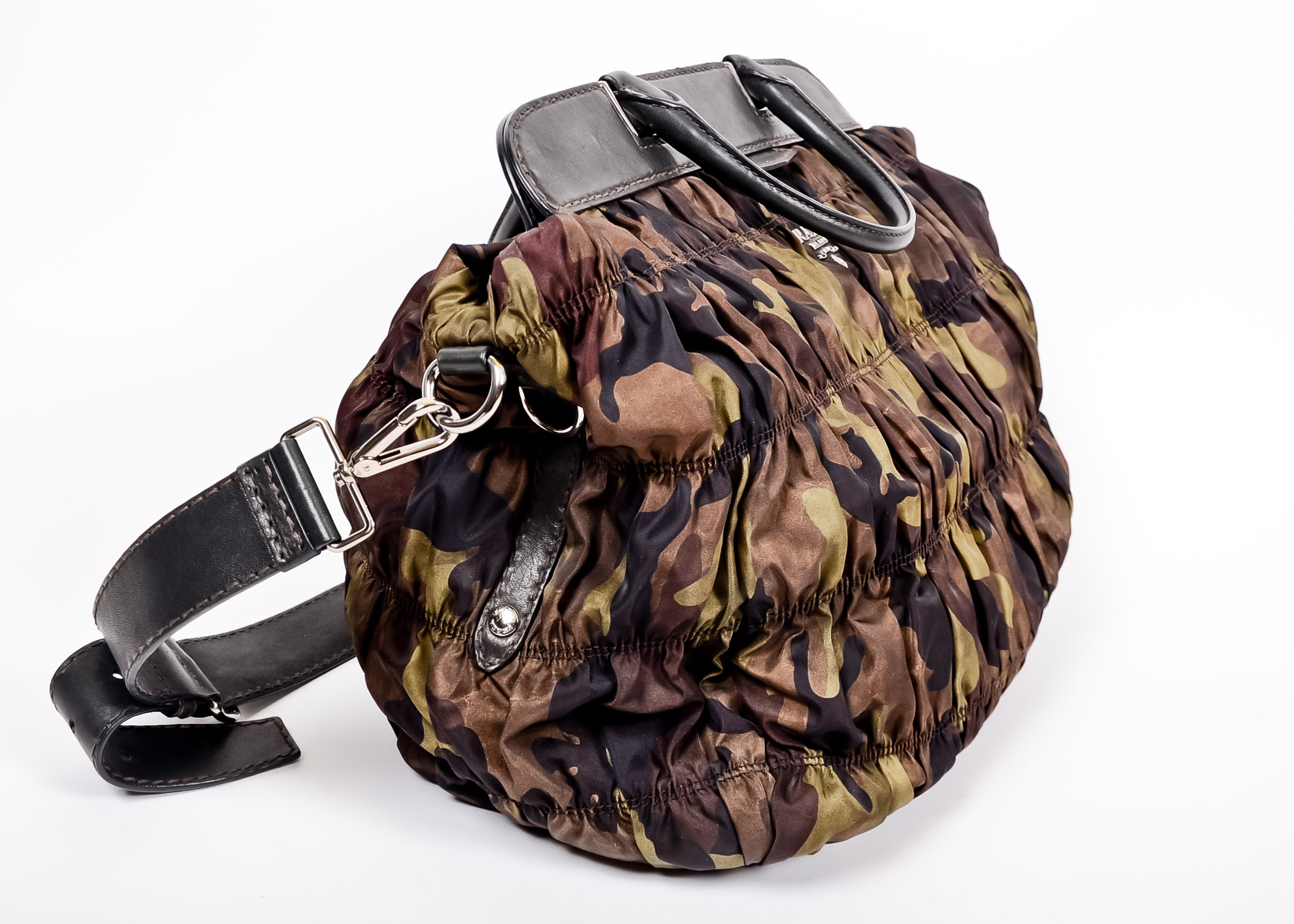 Prada Ruched Camouflage Bag