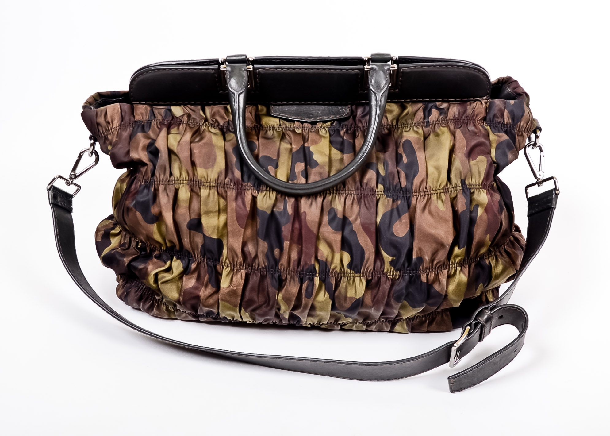 Prada Ruched Camouflage Bag