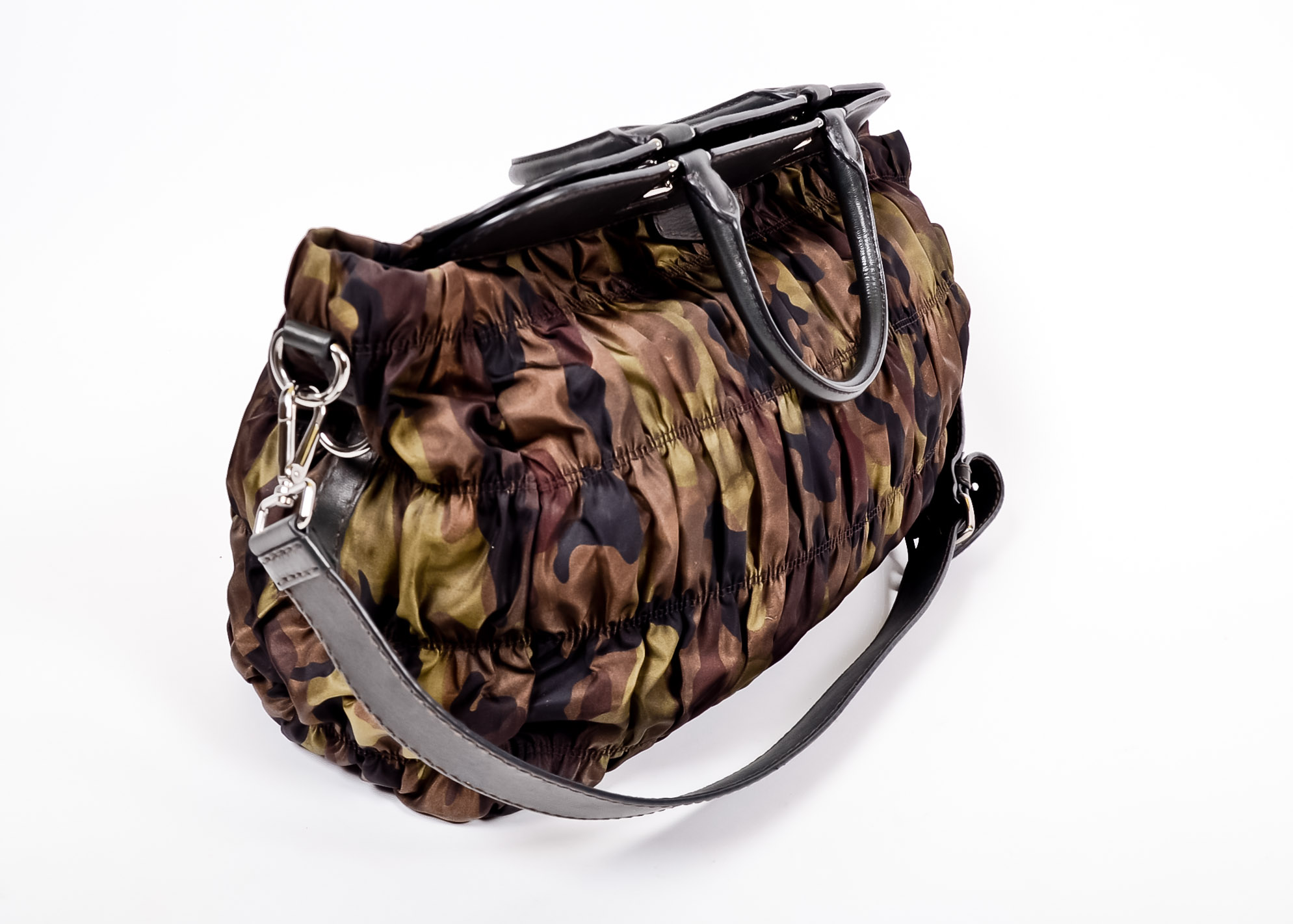 Prada Ruched Camouflage Bag