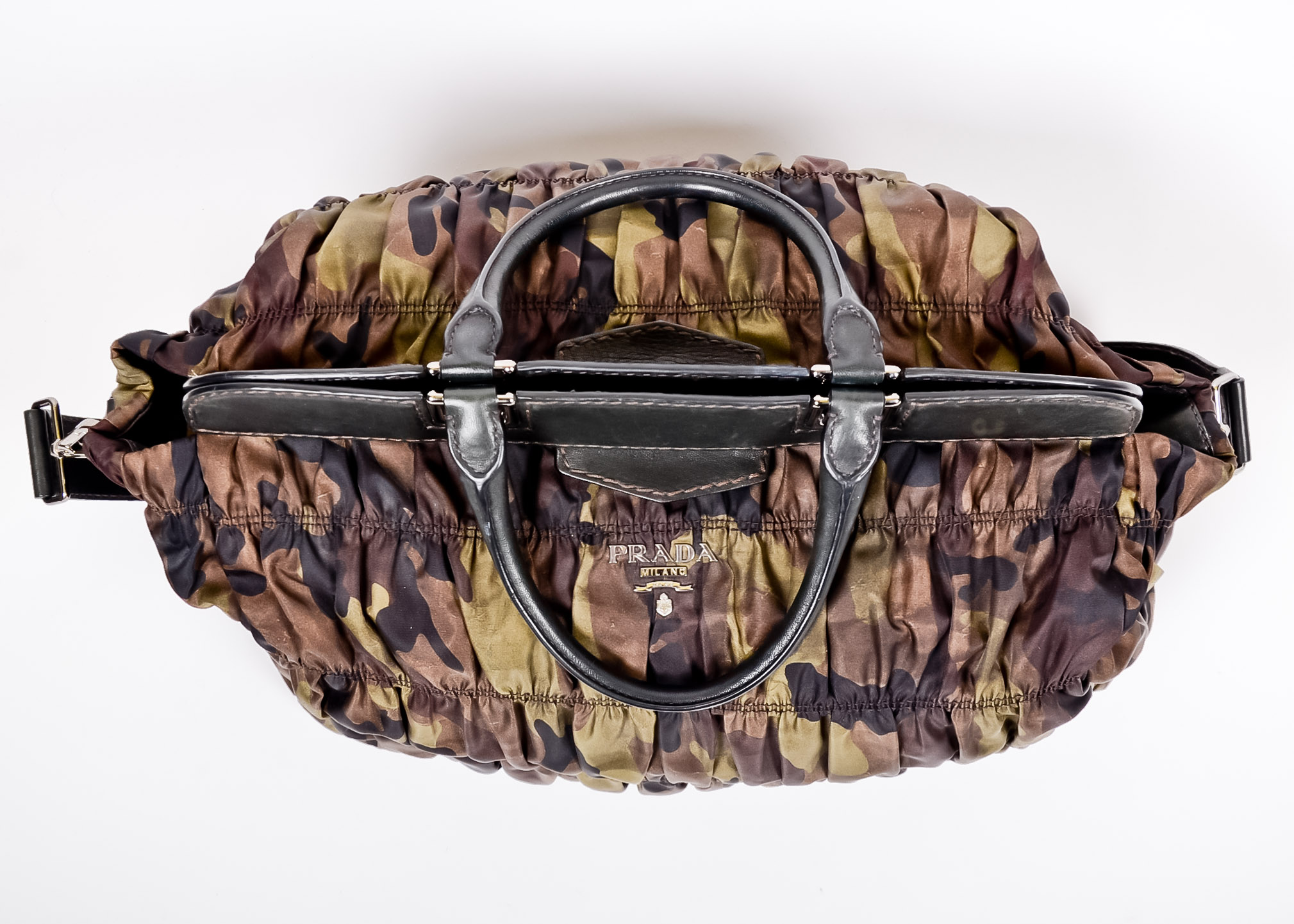 Prada Ruched Camouflage Bag