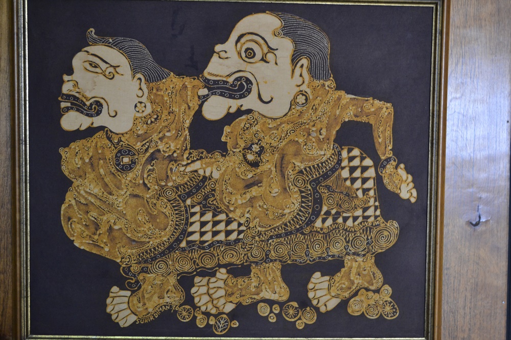 1976 Balinese Batik Print Of Traditional Wayang After Suhirdiman