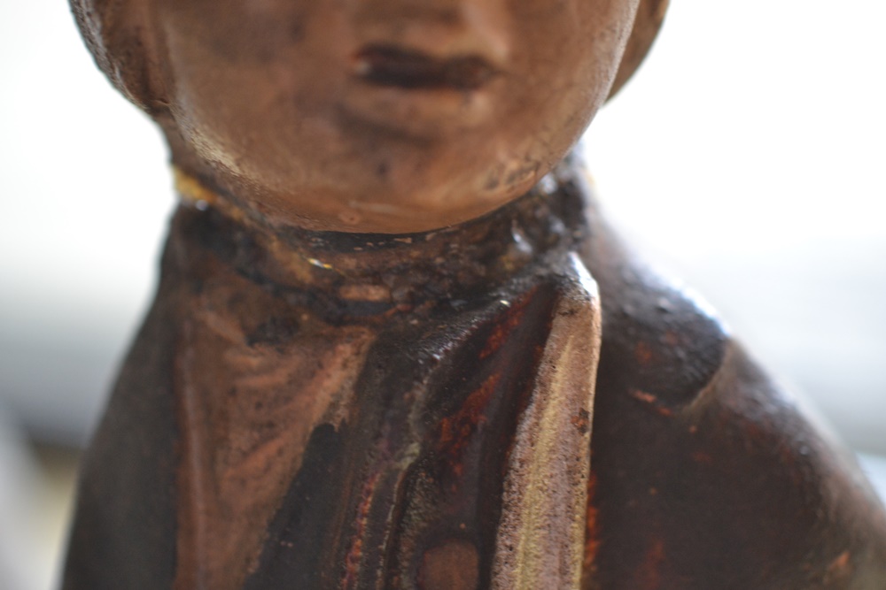 Reproduction Hessian Grenadier Cast Iron Andirons & Hearth Set