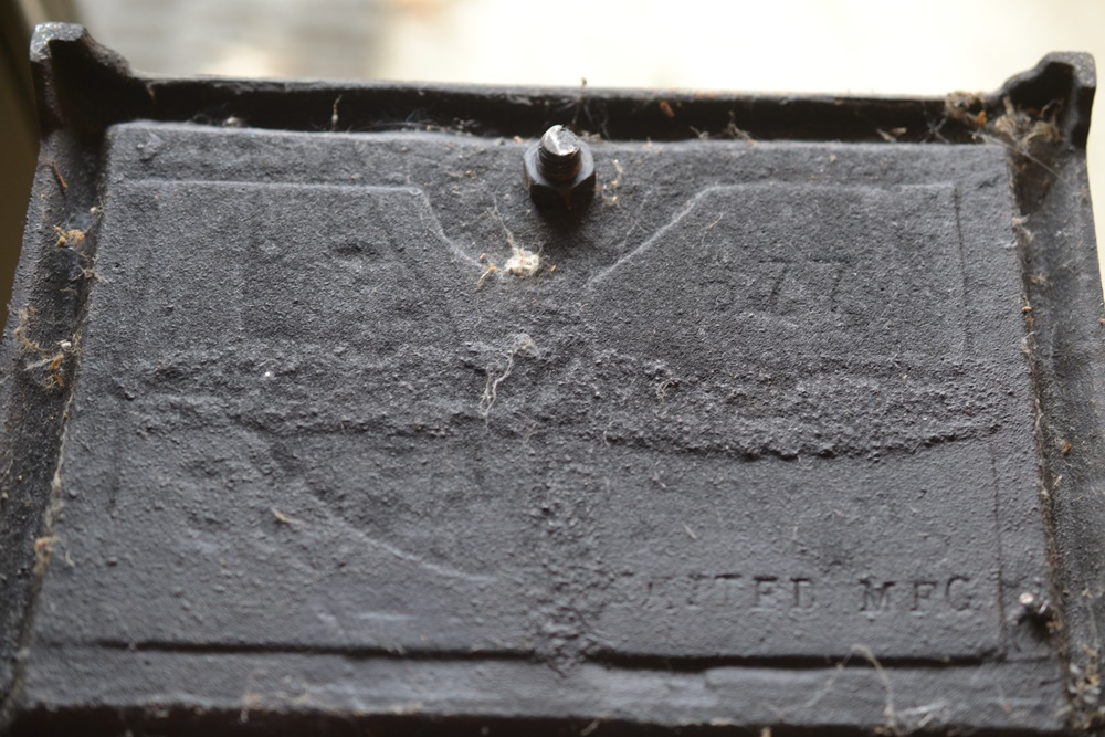 Reproduction Hessian Grenadier Cast Iron Andirons & Hearth Set