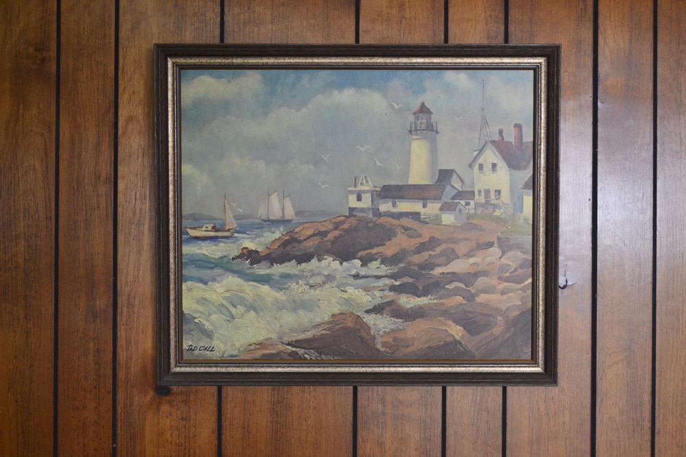 Tad Call Light House Lithograph