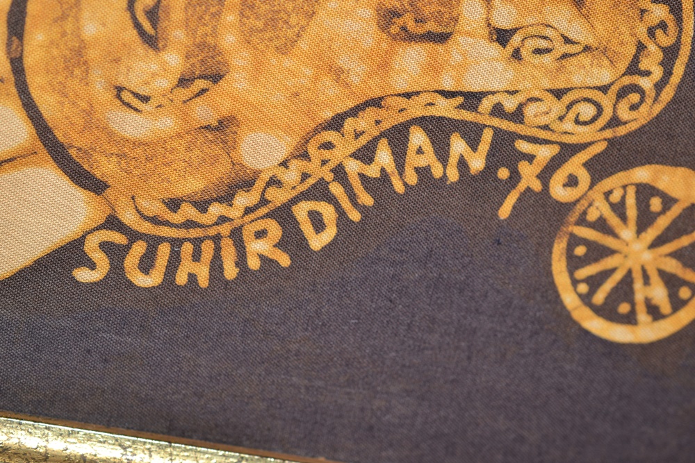 1976 Balinese Batik Print Of Traditional Wayang After Suhirdiman