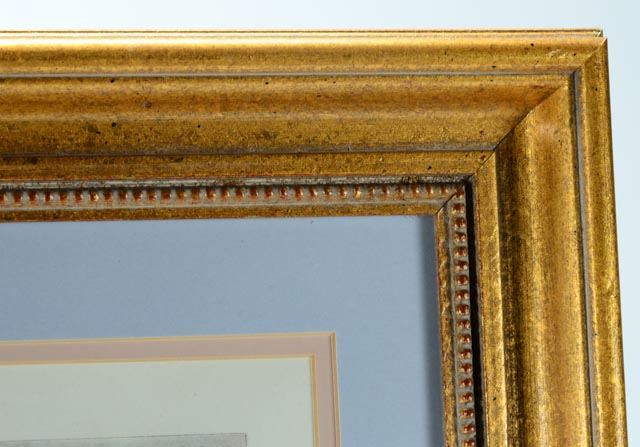 "A Morning Greeting" Hand-Painted Engraving, Circa 1885