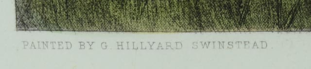 "A Morning Greeting" Hand-Painted Engraving, Circa 1885