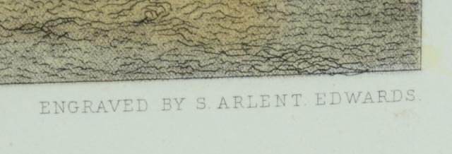 "A Morning Greeting" Hand-Painted Engraving, Circa 1885