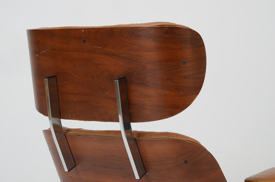 Eames Style Chair with Footstool