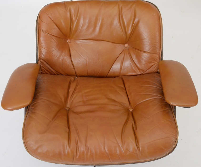 Eames Style Chair with Footstool